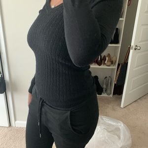 Black long sleeve sweater